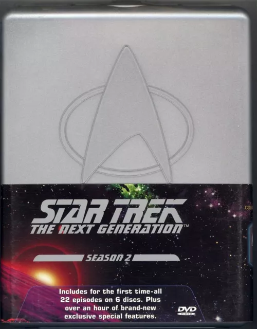 STAR TREK: THE NEXT GENERATION Season 2 NEW Sealed Rare HARD CASE (6 DVD Set)