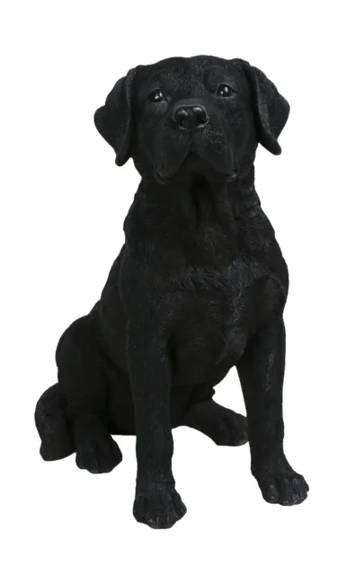 Black Labrador Dog - Lifelike Garden Ornament - Indoor or Outdoor Real Life NEW