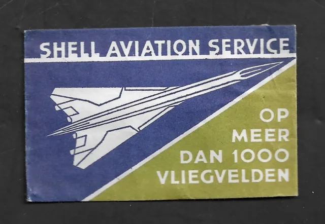 1950's Netherlands - Shell Aviation Service Advertising Sugar Packet