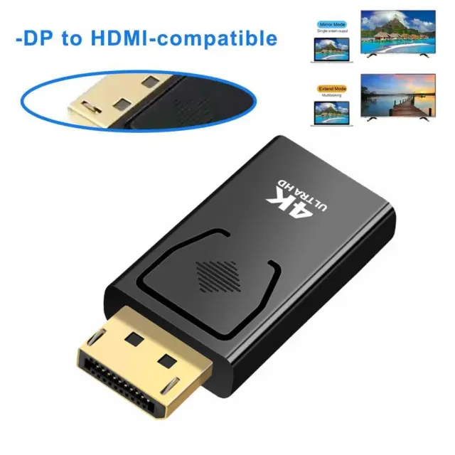 Display Port DP Male To HDMI Female Adapter Converter For 4K HD 1080P HDTV PC 2