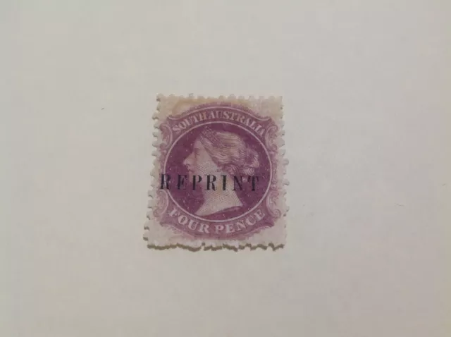 Sth Australia 4d Violet  reprint seven seas 2/12