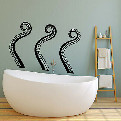 Vinyl Wall Decal Octopus Tentacles Sea Monster Marine Style Stickers (3405ig)