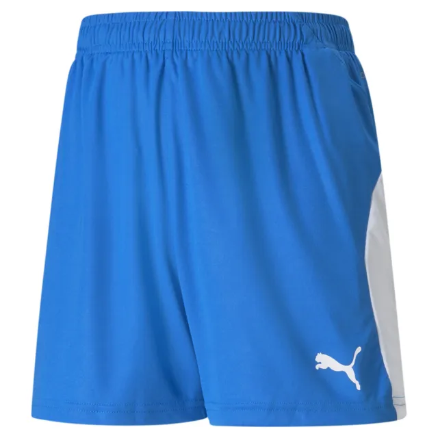 Puma Liga Soccer Shorts Youth Boys Blue Athletic Casual Bottoms 703433-02