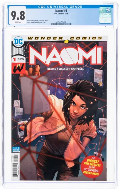 Naomi 1 Cgc 9.8 Dc Premier Imprimé 1st Apparence De Mcduffie Aka Powerhouse