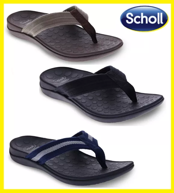 Scholl Orthaheel Orthotic Men's Whack Toe Post Sandal ~ Flip Flop ~Thongs