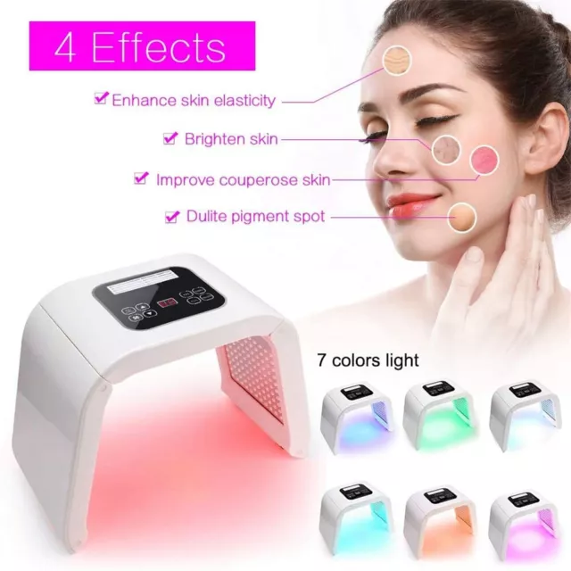 7 Colors LED Light Photon Therapy Facial Rejuvenation Beauty Machine Anti Aging