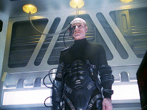 PATRICK STEWART AS Captain Jean-Luc Picard in Star Trek 1990 TV Old ...