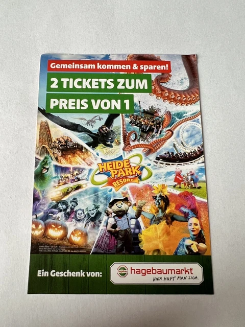 Heidepark Gutschein 2 für 1 Rabattcode 2für 1