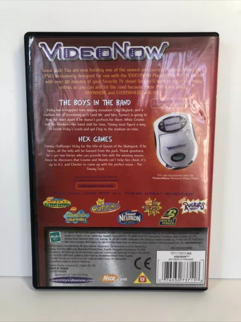 VideoNow Fairly Odd Parents Boys In The Band Hex Games Video Now PVD 2003 3