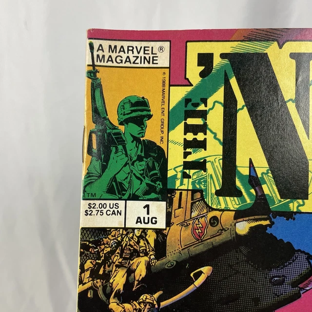 The Nam Magazine Marvel Vietnam War Action Comic Book Lot (#’s: 1, 5, & 22) 3