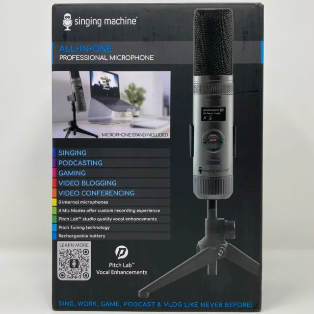 The Singing Machine All-In-One Professional Microphone SMM2097 - Black