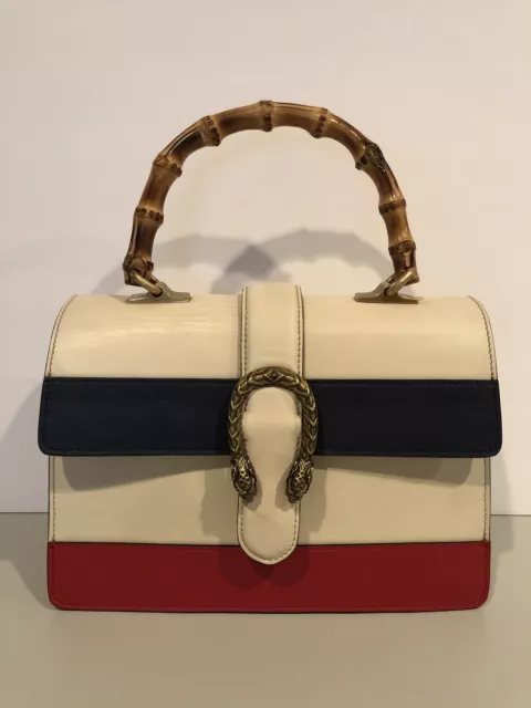 Gucci Dionysus Bamboo Top Handle Bag Colorblock Leather Medium at