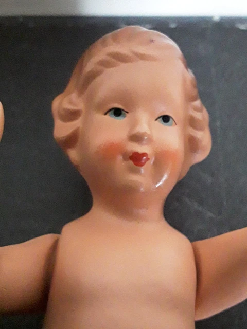 JOLIE MIGNONNETTE ANCIENNE ALLEMANDE TOUT EN BISCUIT - 16 cm