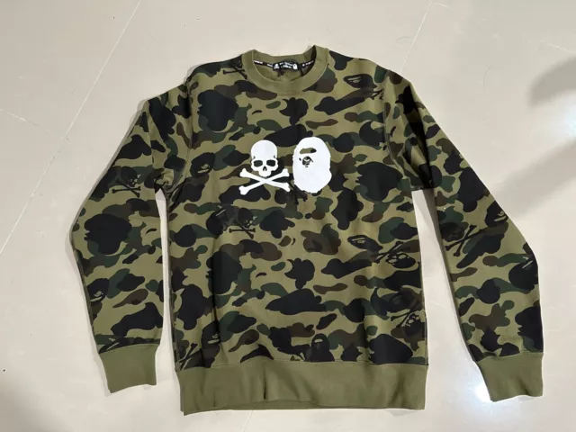 2022 Bape X Mastermind Japan Camo Crewneck Size M