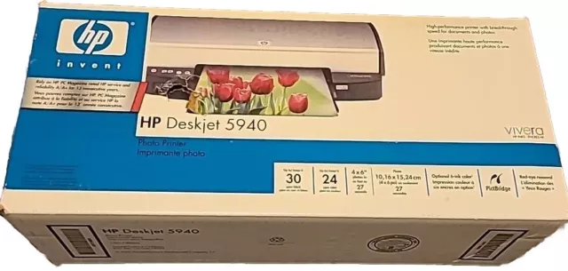 New Factory Sealed HP Deskjet 5940 Digital Home Studio Inkjet Photo Printer