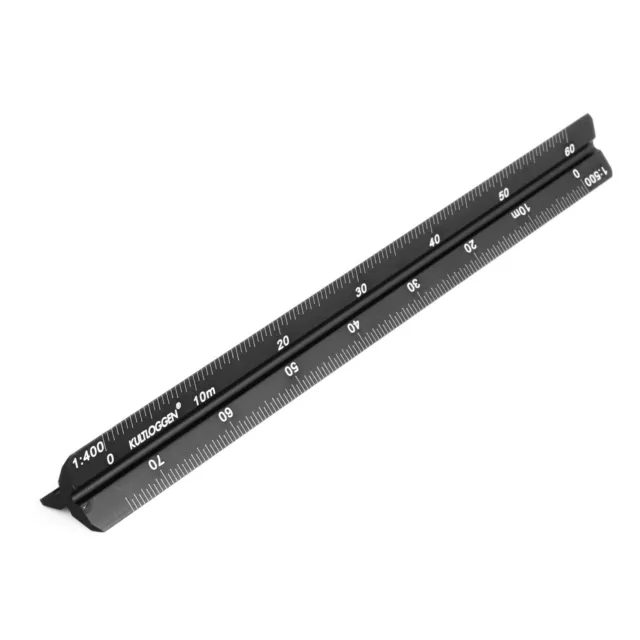 Maßstab Lineal Aluminium Dreikantmaßstab Dreikantlineal Scale Ruler Dreieckig