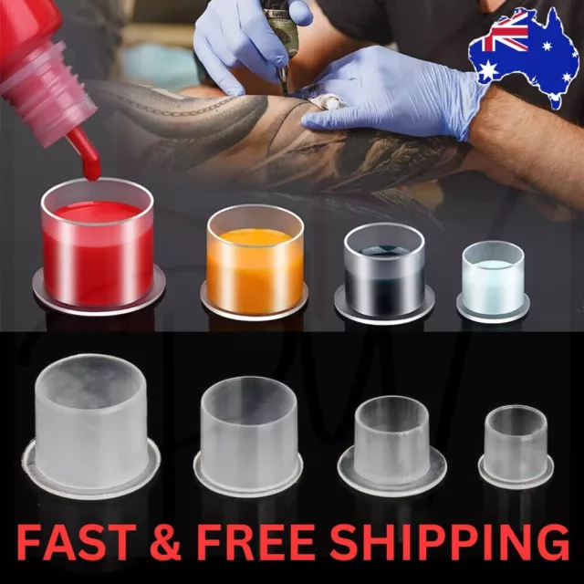 TATTOO Ink Plastic Cup S/M/L/XL Pigment Pots For Cosmetic Microblading Tattooing