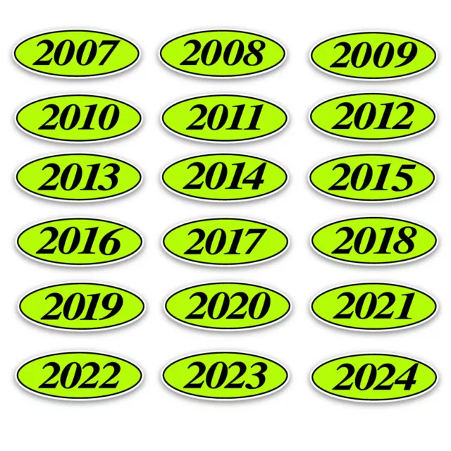 EZ Line Vinyl Decals for Cars Red Yellow Large Number Stickers 11