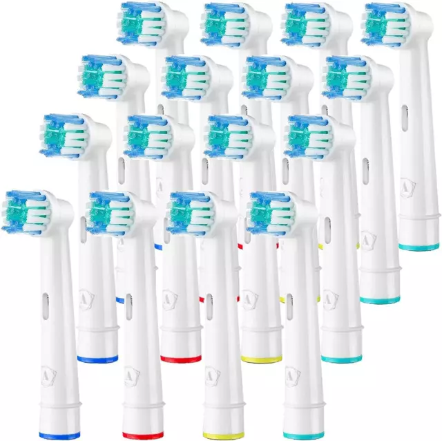 Cabezales de Cepillo Dental Paquete de 16 Compatibles con Oral B Braun Cabezales