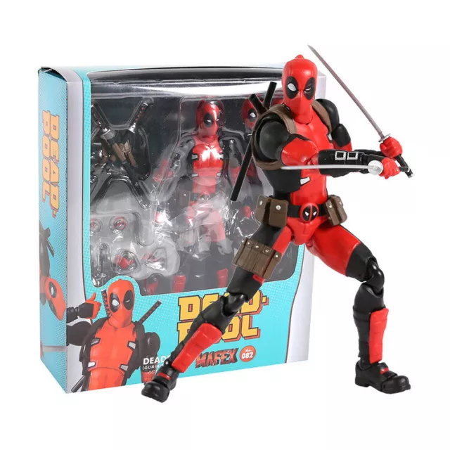 new MAFEX 082 Marvel X-MAN Avengers DEADPOOL Comic Ver. Action Figure Gift Toy B