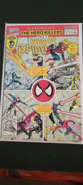 Marvel Comics WEB OF SPIDER-MAN #8 1992 Annual The Hero Killers