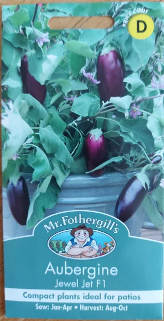 Mr Fothergills - Gemüse - Aubergine - Jewel Jet F1 - 10 Samen