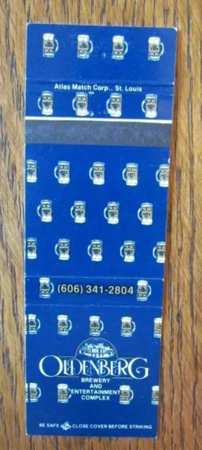 Oldenberg Brewery Brew Pub Matchbook Matchcover (Fort Mitchell, Kentucky) -E1