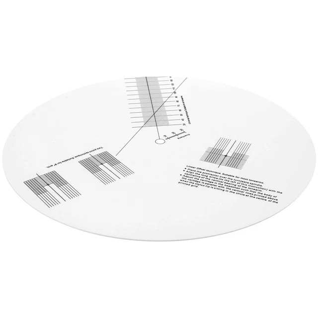 TURNTABLE ALIGNMENT PROTRACTOR Vinyl Recorder Pickup Calibration £21.49 ...