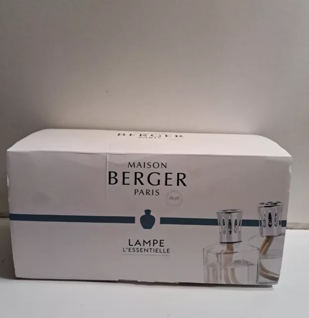 Lampe Berger Paris L'Essentielle Clear Diffuser and 2 Fragrance Set Open Box