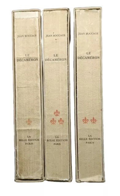 Jean Boccace LE DECAMERON 3/3  Raoul SERRES La Belle édition Ex Num.