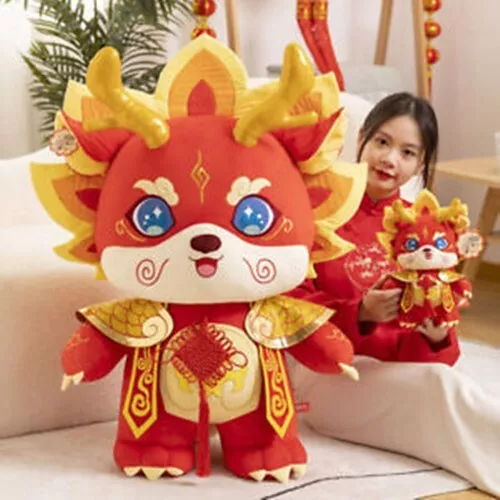 2024 Chinese Zodiac Chinese Dragon Doll Year of the Dragon Mascot Plush Toy