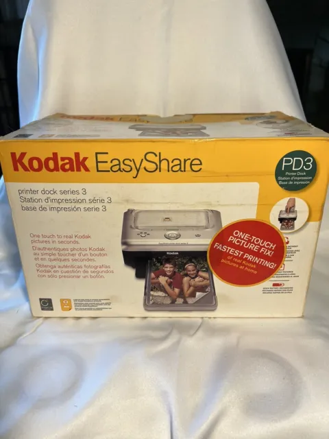 Kodak EasyShare Series 3 Digital Photo Thermal Printer MISSING CABLES SEE PHOTOS