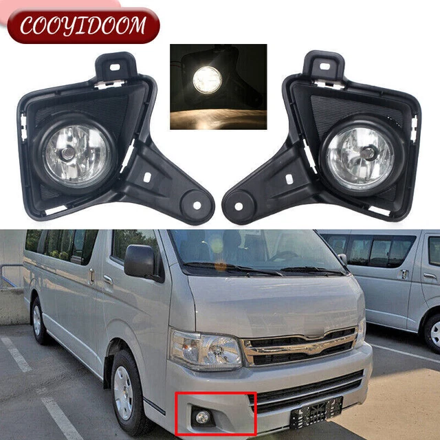 2x Front Fog Lamp Light For TOYOTA Hiace 200 Van 2010-2013  Warning LH+RH USA