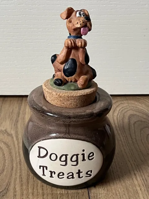 Shudehill Dog Treat Jar With Cork Lid "Doggie Treats"