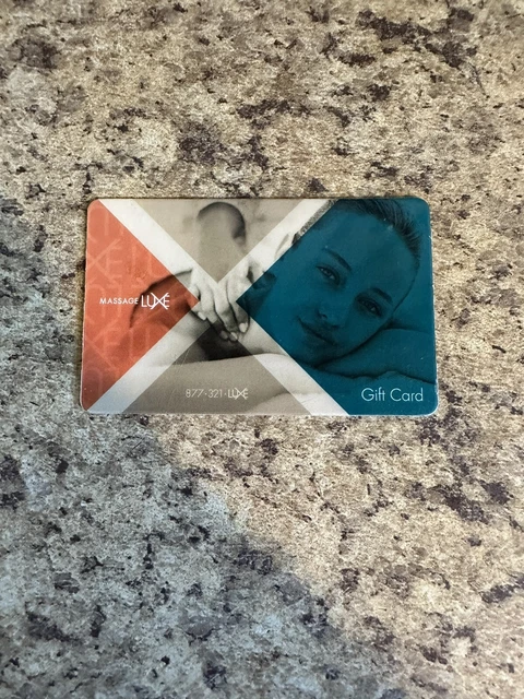 Massage luxe gift card