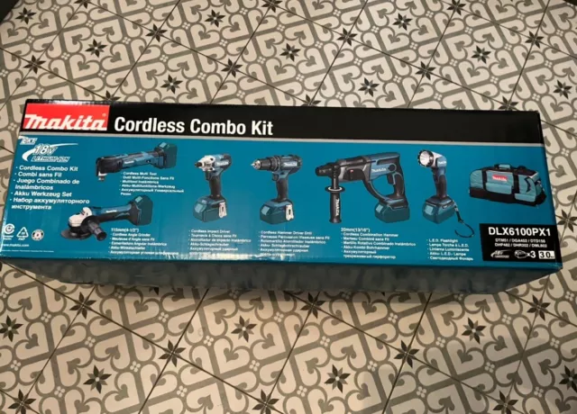 MAKITA DLX6100PX1 18v LXT 6 Piece Combo Kit- SEALED