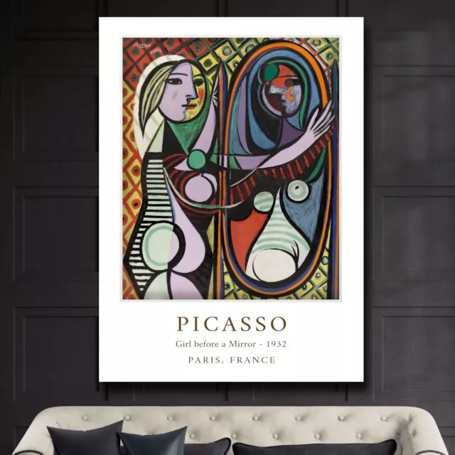 Pablo Picasso - Girl before a Mirror - Wall Art Print Poster EXTRA LARGE 66x44