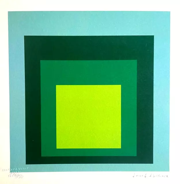 Josef Albers Litografía 1978 (Kandinsky Mondrian mark rothko Klee )