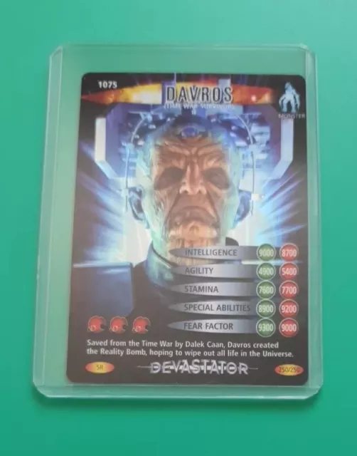 Dr Doctor Who BATTLES IN TIME DEVASTATOR - SUPER RARE CARD 1075 DAVROS SR 250