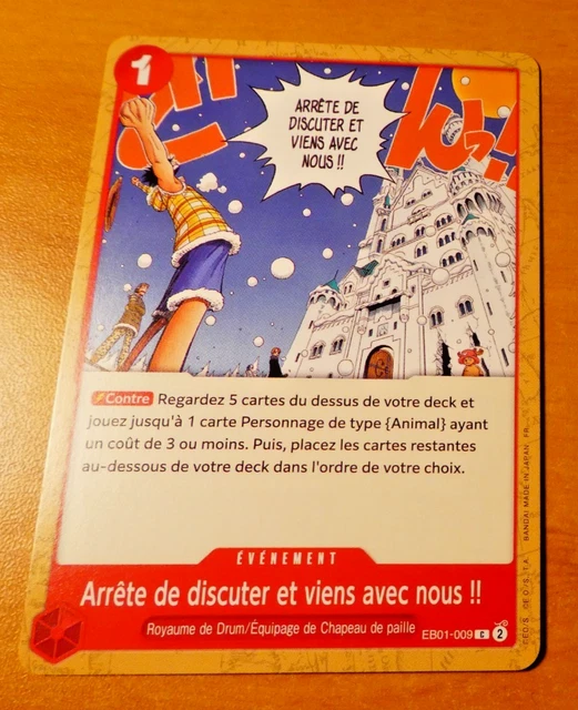ONE PIECE CARD Game Carte Francaise Eb01-009 Fr Mint Neuf EUR 1,84 -  PicClick FR
