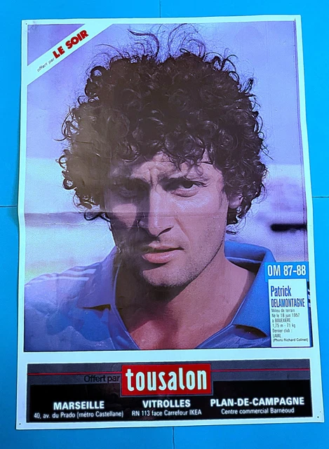 Franck Sauzee (Olympique De Marseille) Rare 1988 Football Rookie Card