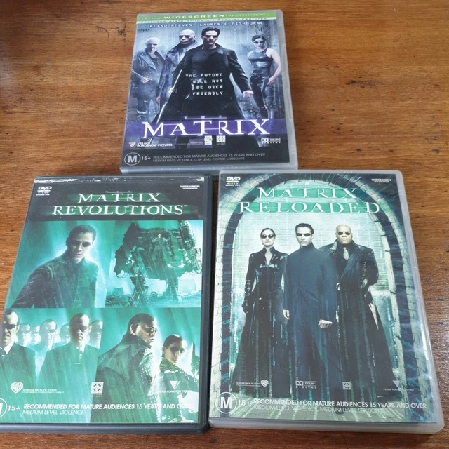 Matrix Dvd R THE MATRIX DVD Lot Trilogy Revolutions Reloaded R4 FREE POST $42.96 ...