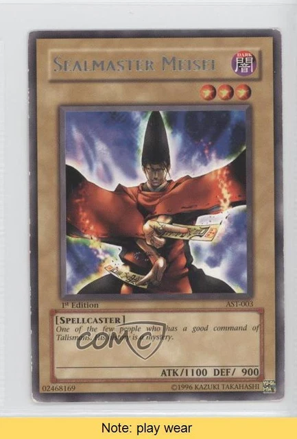 2004 Yu-Gi-Oh! Ancient Sanctuary 1st Edition Sealmaster Meisei #AST-003 READ 0j6