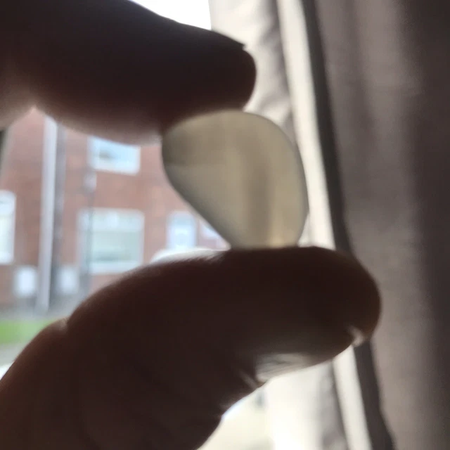 Seaham Seaglass, neblig grau/weiß 🙂, schönes Stück 🙂