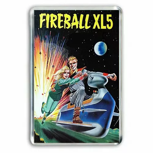 Retro -Fireball Xl5 -Steve Zodiac Venus-Annual Cover Art Jumbo Fridge Magnet (B)
