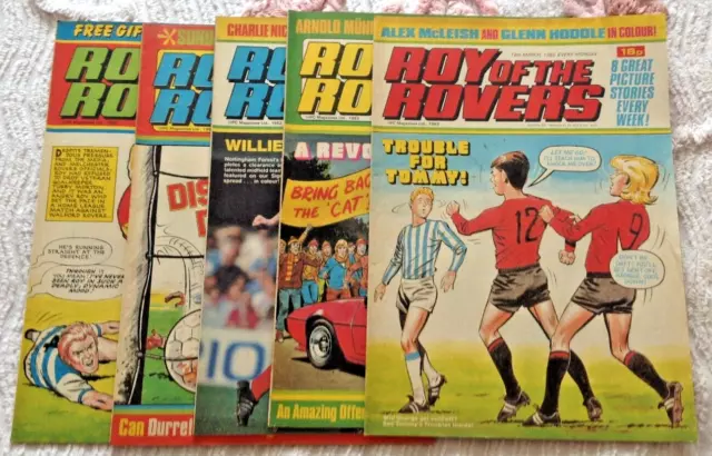 Vintage Roy of The Rovers Comics Bundle x5 12th Feb - 12th Mar 1983 .Free UK P&P