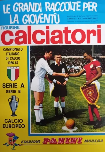 Calciatori Anastatica Panini 6.Album Serie A-B  1966-67. Gazzeta Sport