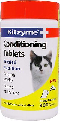 Kitzyme Acondicionador Tabletas para Gatos Y Gatitos (300 Tabletas)