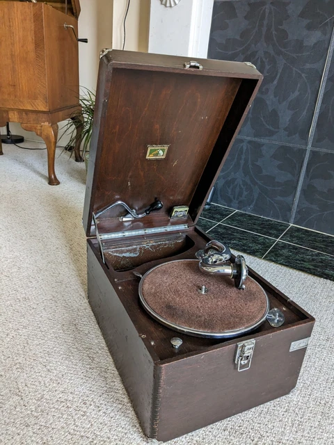 Rare HMV colonial 114 portable gramophone