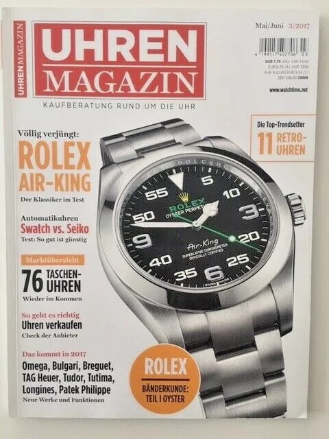 German watch magazin / Magazine allemand montres UHREN  3/2017 ROLEX AIR-KING